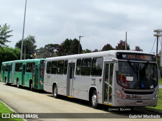 Transporte Coletivo Glória BL340 na cidade de Curitiba, Paraná, Brasil, por Gabriel Machado. ID da foto: 6608962.