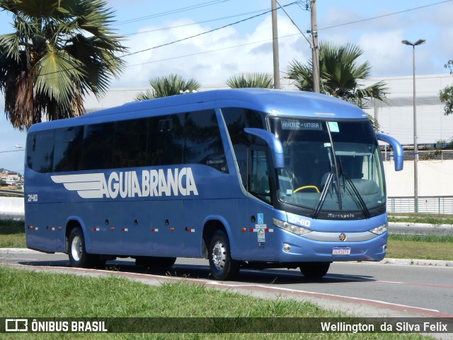 Viação Águia Branca 21410 na cidade de Vitória, Espírito Santo, Brasil, por Wellington  da Silva Felix. ID da foto: 6609021.