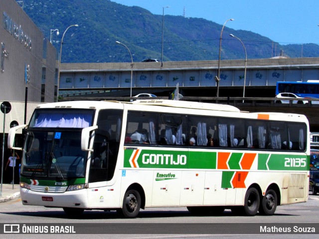 Empresa Gontijo de Transportes 21135 na cidade de Rio de Janeiro, Rio de Janeiro, Brasil, por Matheus Souza. ID da foto: 6611584.