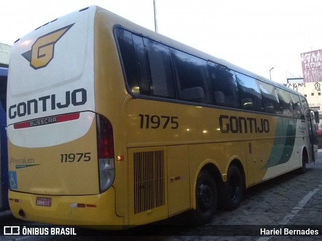 Empresa Gontijo de Transportes 11975 na cidade de Belo Horizonte, Minas Gerais, Brasil, por Hariel Bernades. ID da foto: 6611380.