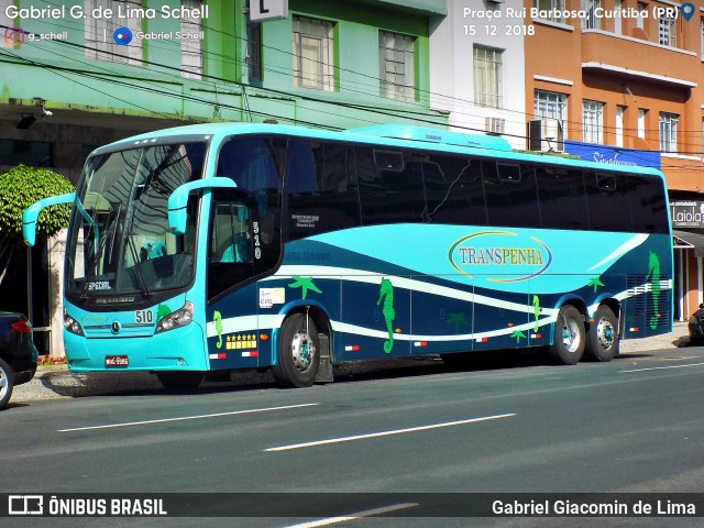 Coletivo Transpenha 510 na cidade de Curitiba, Paraná, Brasil, por Gabriel Giacomin de Lima. Número da foto: #6610563.