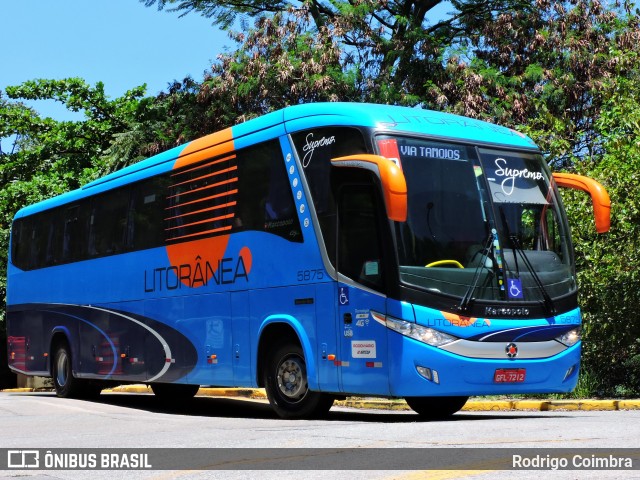 Litorânea Transportes Coletivos 5875 na cidade de São Paulo, São Paulo, Brasil, por Rodrigo Coimbra. ID da foto: 6610708.