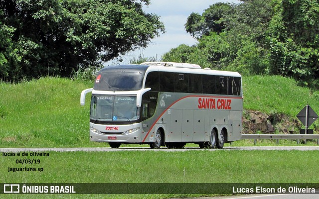 Viação Santa Cruz 202140 na cidade de Jaguariúna, São Paulo, Brasil, por Lucas Elson de Oliveira. Número da foto: #6611442.