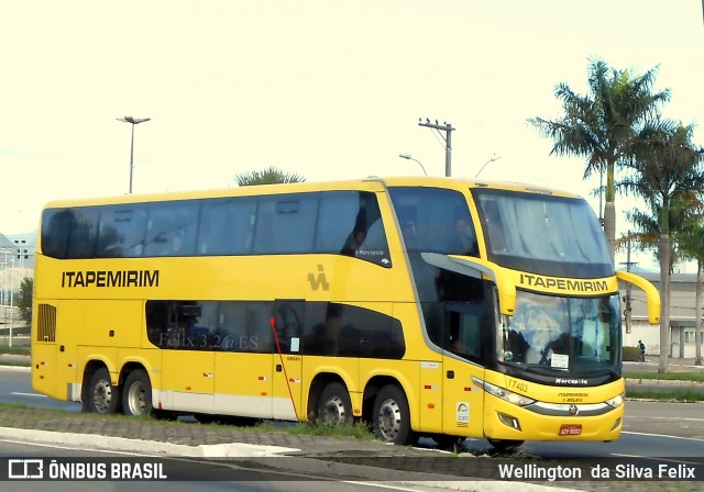 Viação Itapemirim 17403 na cidade de Vitória, Espírito Santo, Brasil, por Wellington  da Silva Felix. Número da foto: #6611628.