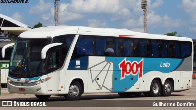 Auto Viação 1001 3401 na cidade de Curitiba, Paraná, Brasil, por Guilherme Bomfim. ID da foto: 6547665.