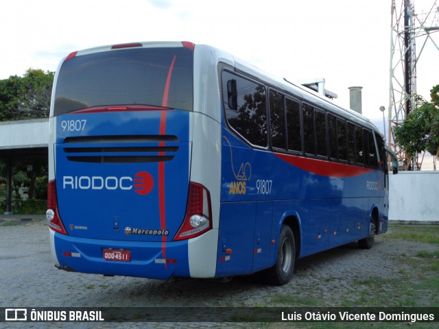 Viação Riodoce 91807 na cidade de Campos dos Goytacazes, Rio de Janeiro, Brasil, por Luis Otávio Vicente Domingues. ID da foto: 6547700.