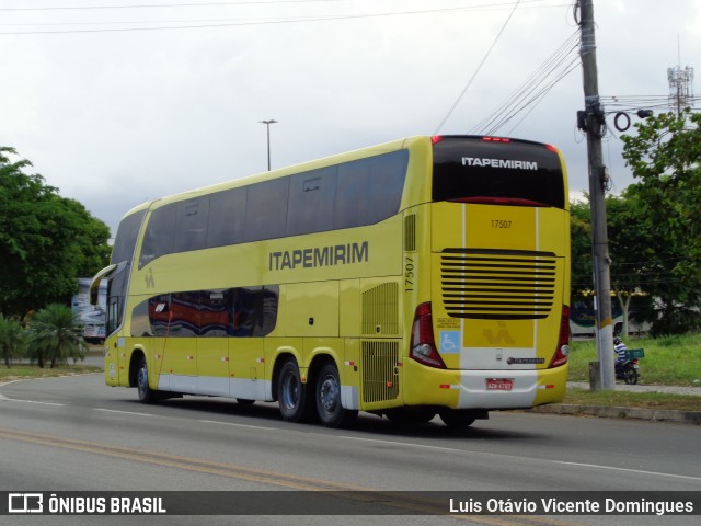 Viação Itapemirim 17507 na cidade de Campos dos Goytacazes, Rio de Janeiro, Brasil, por Luis Otávio Vicente Domingues. ID da foto: 6547869.