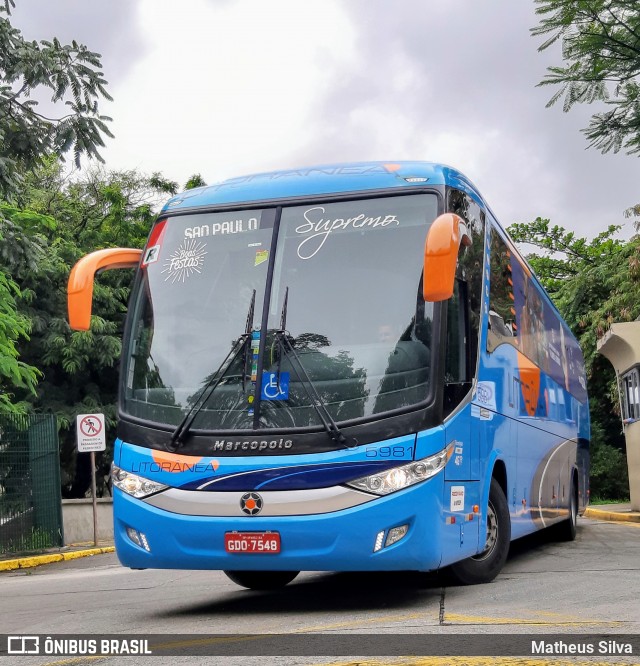 Litorânea Transportes Coletivos 5981 na cidade de São Paulo, São Paulo, Brasil, por Matheus dos Anjos Silva. ID da foto: 6549950.