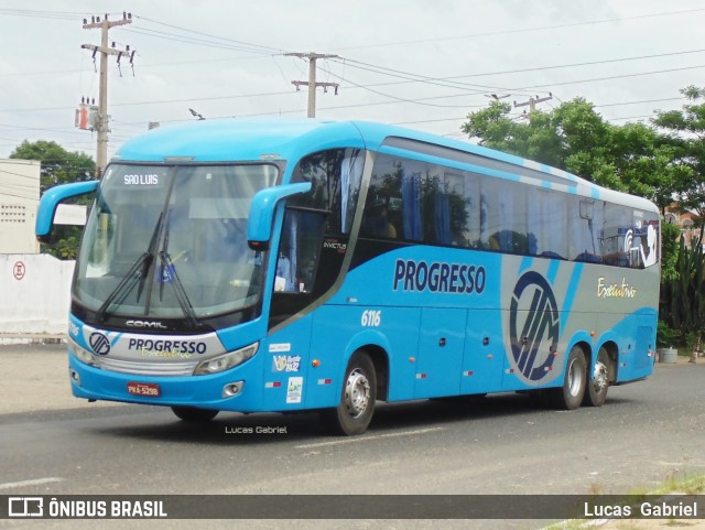 Auto Viação Progresso 6116 na cidade de Teresina, Piauí, Brasil, por Lucas Gabriel. Número da foto: #6549958.