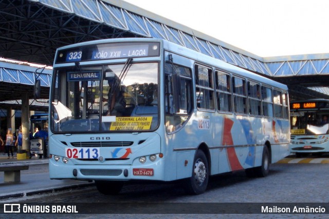 Viação Fortaleza 02113 na cidade de Fortaleza, Ceará, Brasil, por Mailson Amâncio. Número da foto: #6550078.