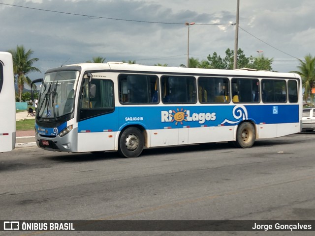 Rio Lagos Transportes SAQ 03.018 na cidade de Saquarema, Rio de Janeiro, Brasil, por Jorge Gonçalves. Número da foto: #6549747.