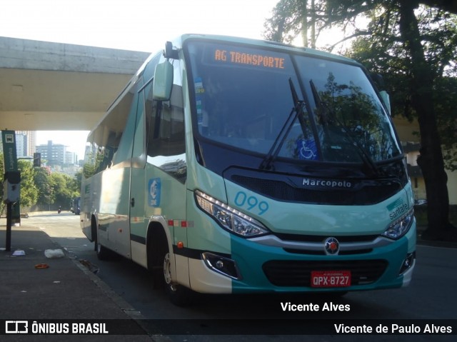 Santa Fé Transportes 099 na cidade de Belo Horizonte, Minas Gerais, Brasil, por Vicente de Paulo Alves. ID da foto: 6554714.