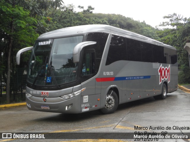 Auto Viação 1001 RJ 108.155 na cidade de São Paulo, São Paulo, Brasil, por Marco Aurélio de Oliveira. Número da foto: #6555008.