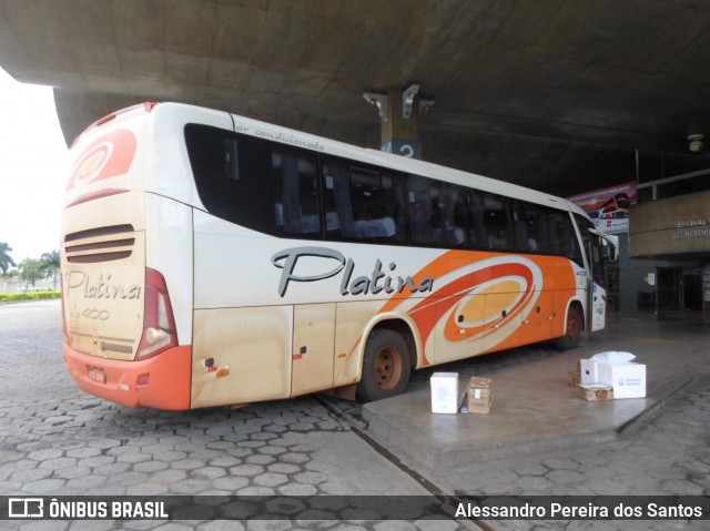 Viação Platina 4100 na cidade de Uberlândia, Minas Gerais, Brasil, por Alessandro Pereira dos Santos. Número da foto: #6552372.