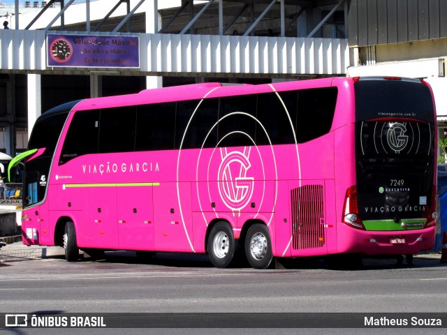Viação Garcia 7249 na cidade de Rio de Janeiro, Rio de Janeiro, Brasil, por Matheus Souza. Número da foto: #6554967.