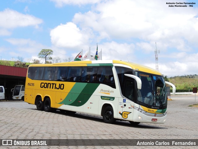 Empresa Gontijo de Transportes 19235 na cidade de João Monlevade, Minas Gerais, Brasil, por Antonio Carlos Fernandes. Número da foto: #6552960.