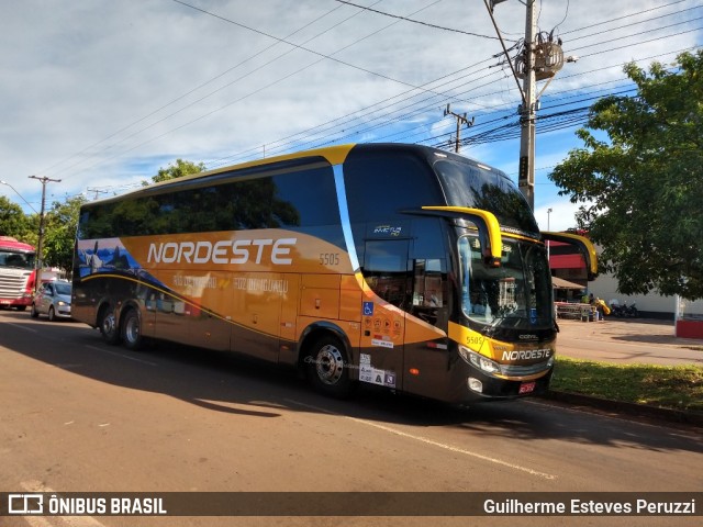 Expresso Nordeste 5505 na cidade de Campo Mourão, Paraná, Brasil, por Guilherme Esteves Peruzzi. Número da foto: #6553995.