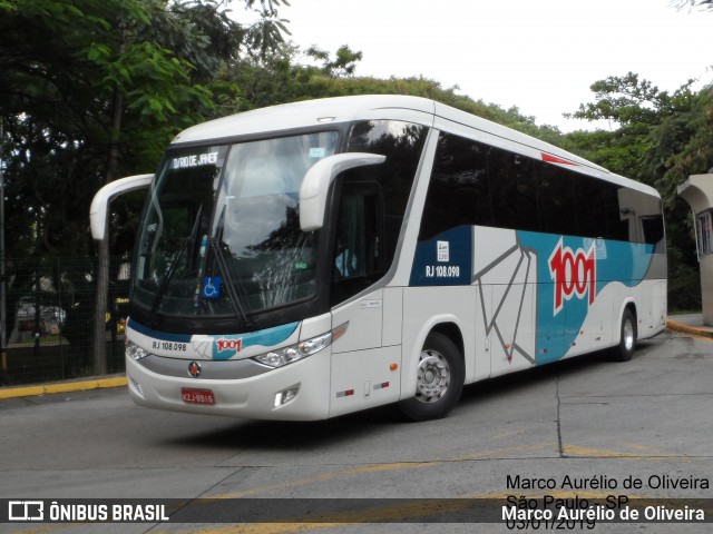 Auto Viação 1001 RJ 108.098 na cidade de São Paulo, São Paulo, Brasil, por Marco Aurélio de Oliveira. Número da foto: #6555151.