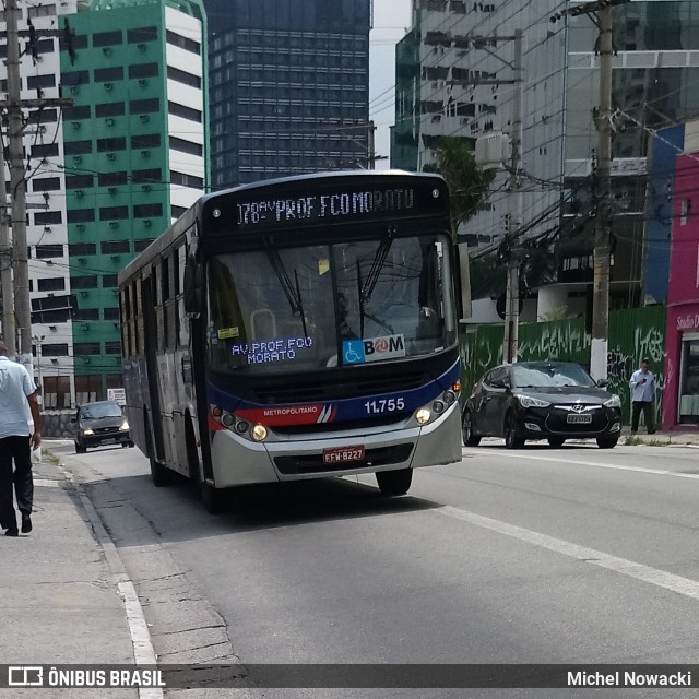 Viação Pirajuçara 11.755 na cidade de São Paulo, São Paulo, Brasil, por Michel Nowacki. ID da foto: 6554520.