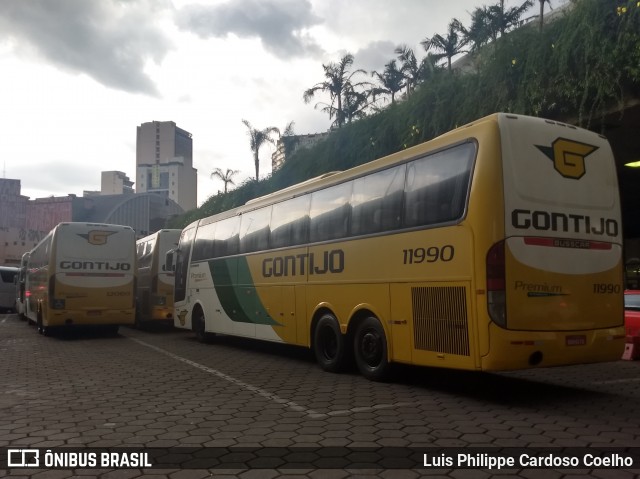 Empresa Gontijo de Transportes 11990 na cidade de Belo Horizonte, Minas Gerais, Brasil, por Luis Philippe Cardoso Coelho. ID da foto: 6553766.