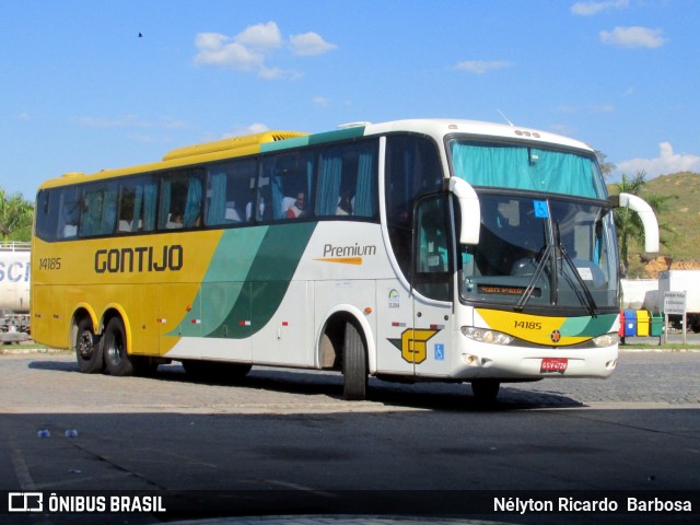 Empresa Gontijo de Transportes 14185 na cidade de Perdões, Minas Gerais, Brasil, por Nélyton Ricardo  Barbosa. ID da foto: 6557187.