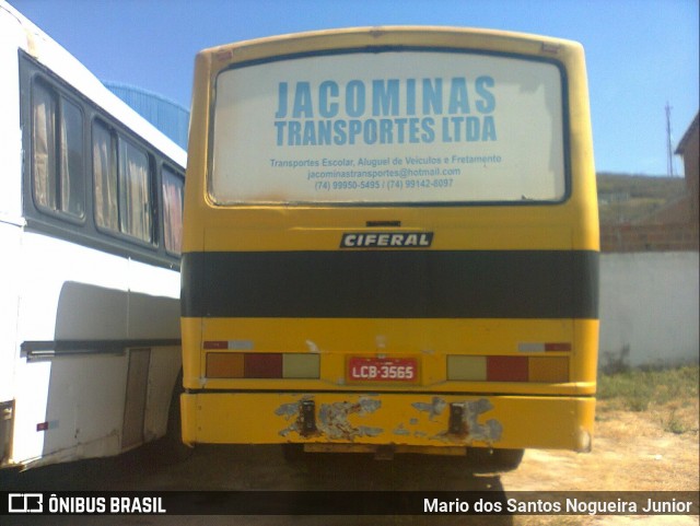 Jacominas Transportes 350 na cidade de Jacobina, Bahia, Brasil, por Mario dos Santos Nogueira Junior. ID da foto: 6557260.