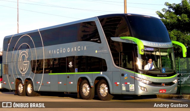 Viação Garcia 7347 na cidade de Brasil, por Andrey Gustavo. ID da foto: 6557109.