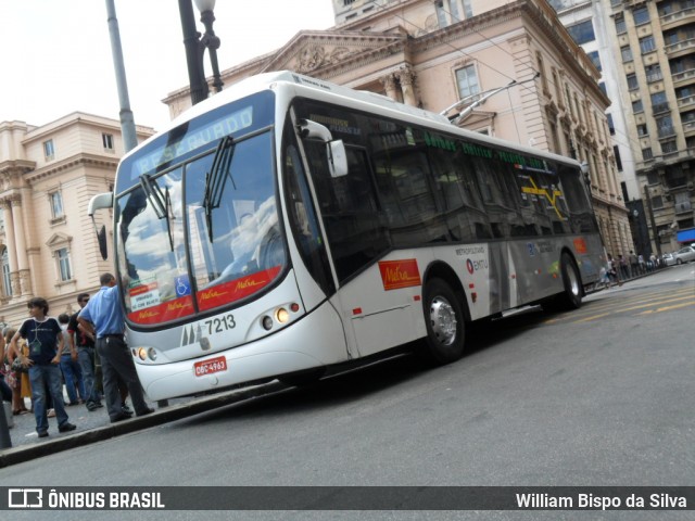 Metra - Sistema Metropolitano de Transporte 7213 na cidade de São Paulo, São Paulo, Brasil, por William Bispo da Silva. ID da foto: 6556848.