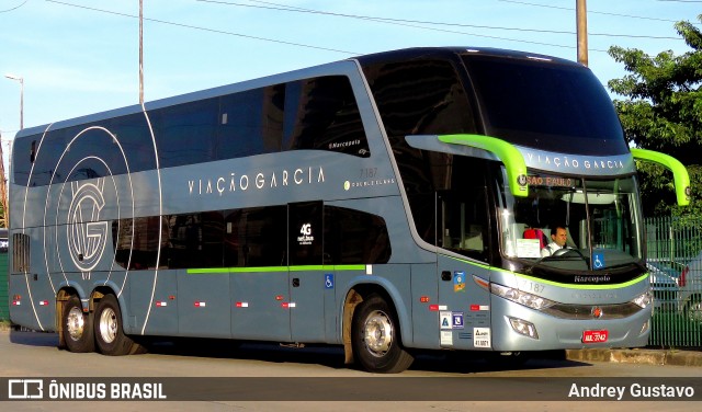 Viação Garcia 7187 na cidade de Brasil, por Andrey Gustavo. Número da foto: #6557173.
