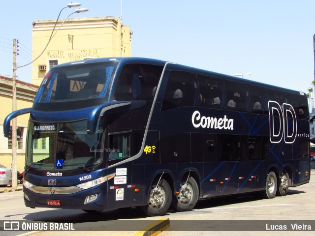 Viação Cometa 14303 na cidade de São José do Rio Preto, São Paulo, Brasil, por Lucas Vieira. Número da foto: #6557565.