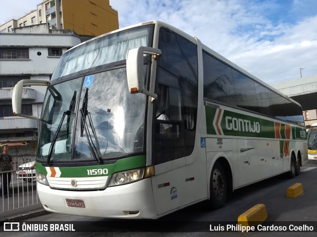 Cia. São Geraldo de Viação 11590 na cidade de Belo Horizonte, Minas Gerais, Brasil, por Luis Philippe Cardoso Coelho. ID da foto: 6555530.