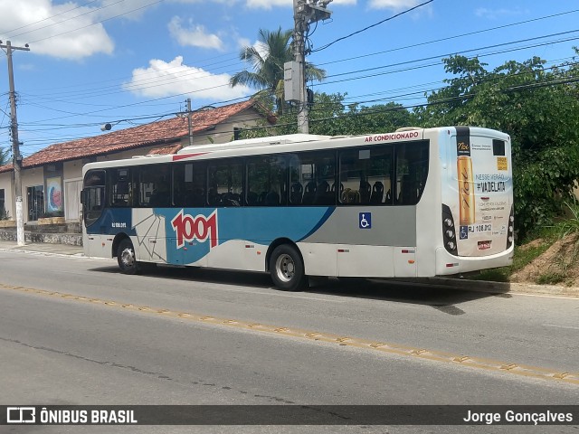 Auto Viação 1001 RJ 108.012 na cidade de Saquarema, Rio de Janeiro, Brasil, por Jorge Gonçalves. ID da foto: 6557778.