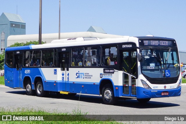 Insular Transportes Coletivos 45191 na cidade de Florianópolis, Santa Catarina, Brasil, por Diego Lip. ID da foto: 6556876.