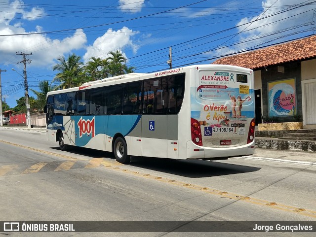 Auto Viação 1001 RJ 108.164 na cidade de Saquarema, Rio de Janeiro, Brasil, por Jorge Gonçalves. Número da foto: #6555537.