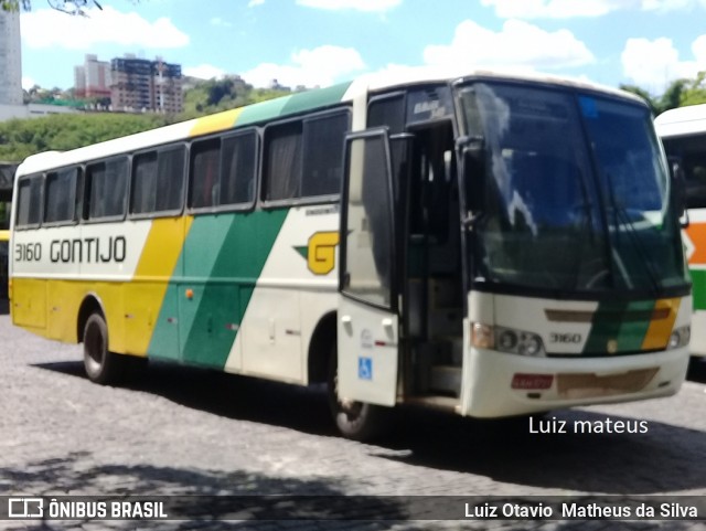 Empresa Gontijo de Transportes 3160 na cidade de Belo Horizonte, Minas Gerais, Brasil, por Luiz Otavio Matheus da Silva. ID da foto: 6558527.