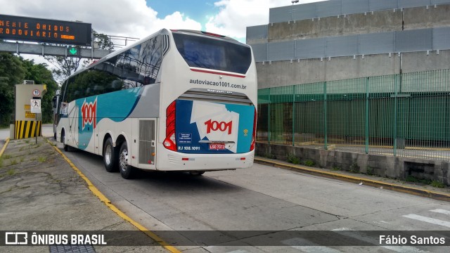 Auto Viação 1001 RJ 108.1091 na cidade de São Paulo, São Paulo, Brasil, por Fábio Santos. ID da foto: 6560068.