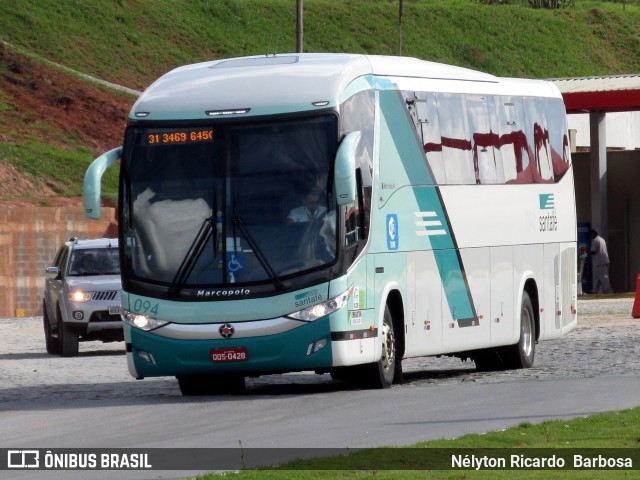 Santa Fé Transportes 094 na cidade de Ribeirão Vermelho, Minas Gerais, Brasil, por Nélyton Ricardo  Barbosa. ID da foto: 6558758.