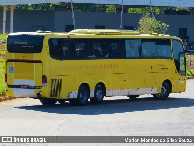Viação Itapemirim 5077 na cidade de Brasília, Distrito Federal, Brasil, por Marlon Mendes da Silva Souza. Número da foto: #6558927.