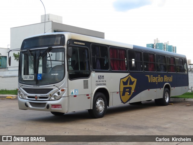 Viação Real 6511 na cidade de Maringá, Paraná, Brasil, por Carlos Kircheim. ID da foto: 6559931.