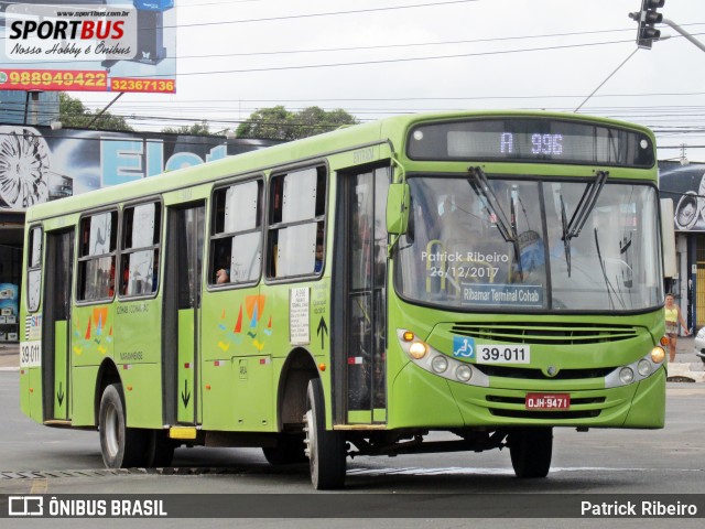 TCM - Transportes Coletivos Maranhense 39-011 na cidade de São Luís, Maranhão, Brasil, por Patrick Ribeiro. Número da foto: #6558415.