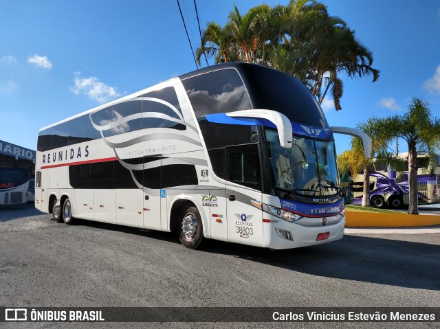 Reunidas Transportes Coletivos 38803 na cidade de Balneário Camboriú, Santa Catarina, Brasil, por Carlos Vinicius Estevão Menezes. Número da foto: #6558649.