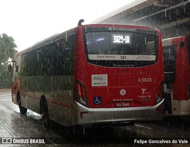 Allibus Transportes 4 5633 na cidade de São Paulo, São Paulo, Brasil, por Felipe Goncalves do Vale. Número da foto: #6558275.