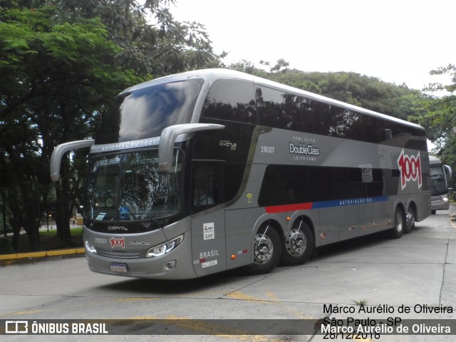 Auto Viação 1001 218307 na cidade de São Paulo, São Paulo, Brasil, por Marco Aurélio de Oliveira. Número da foto: #6561049.