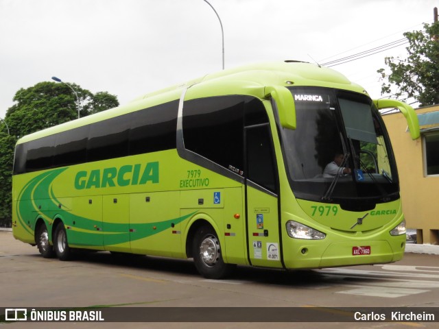 Viação Garcia 7979 na cidade de Maringá, Paraná, Brasil, por Carlos Kircheim. Número da foto: #6561766.