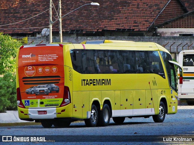 Viação Itapemirim 60651 na cidade de Juiz de Fora, Minas Gerais, Brasil, por Luiz Krolman. ID da foto: 6561120.