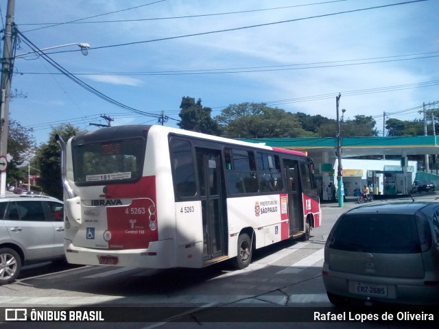Allibus Transportes 4 5263 na cidade de São Paulo, São Paulo, Brasil, por Rafael Lopes de Oliveira. Número da foto: #6561798.