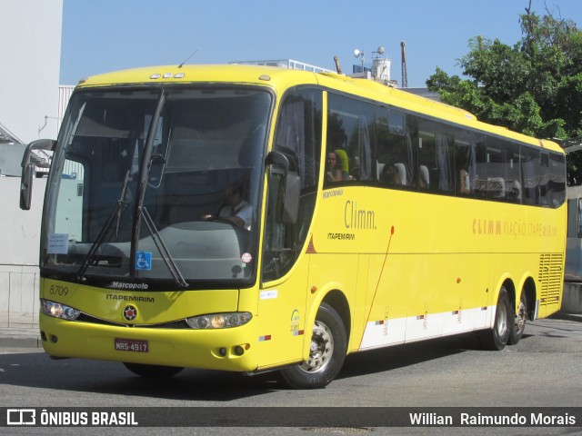 Viação Itapemirim 8709 na cidade de Rio de Janeiro, Rio de Janeiro, Brasil, por Willian Raimundo Morais. Número da foto: #6561006.