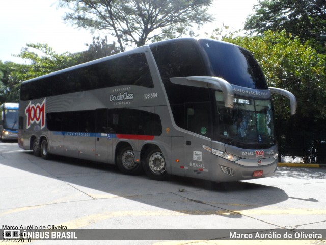 Auto Viação 1001 108.684 na cidade de São Paulo, São Paulo, Brasil, por Marco Aurélio de Oliveira. Número da foto: #6560943.