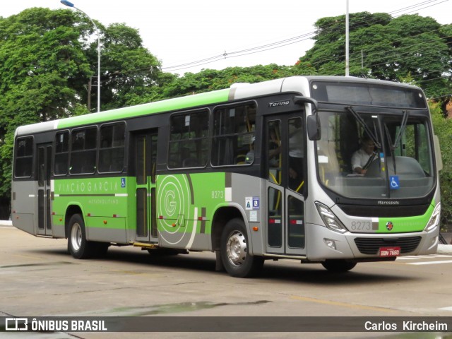 Viação Garcia 8273 na cidade de Maringá, Paraná, Brasil, por Carlos Kircheim. ID da foto: 6561772.