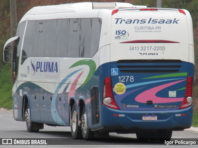 Trans Isaak Turismo 1278 na cidade de Divinópolis, Minas Gerais, Brasil, por Igor Policarpo. ID da foto: 6612120.